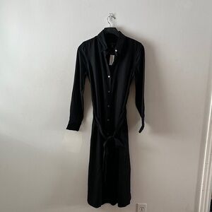 Banana Republic Black Long Sleeve Dress